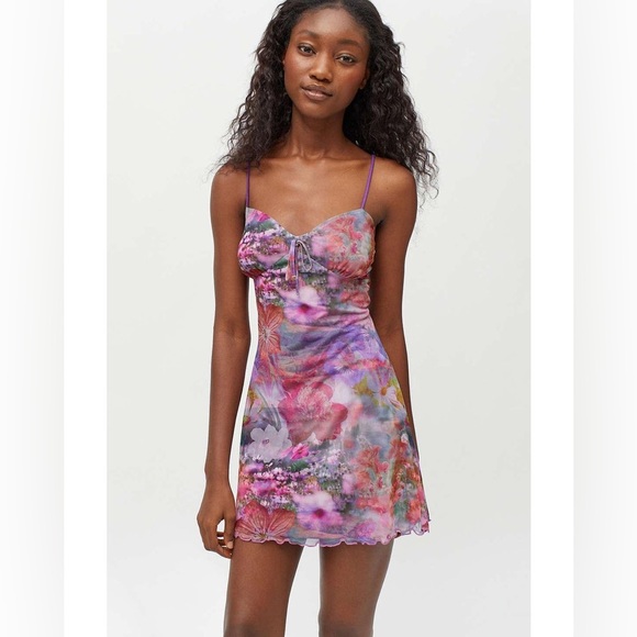 Urban Outfitters Dresses & Skirts - Urban Outfitters Printed Elodie Slip Dress